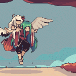 Animated Scene done for the Pixel Daily theme 'Airborne'