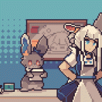 Animated Scene done for the Pixel Daily theme 'Apron'